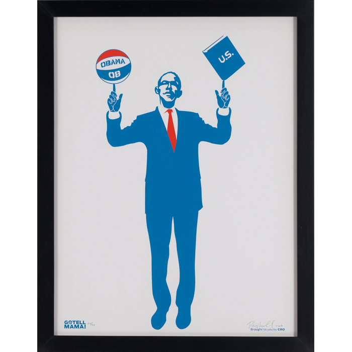 Appraisal: Ray Noland American contemporary ''Barack Obama RallyPoster '' screenprint ''