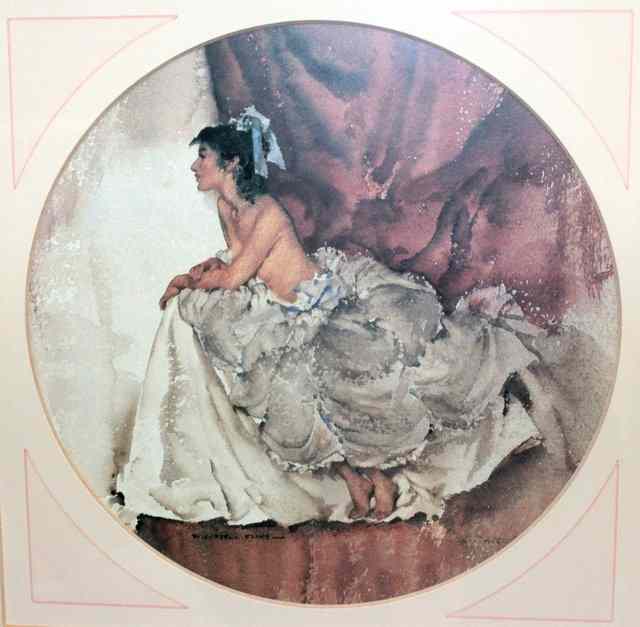 Appraisal: AFTER SIR WILLIAM RUSSELL FLINT'Cecilia in April' print in colours