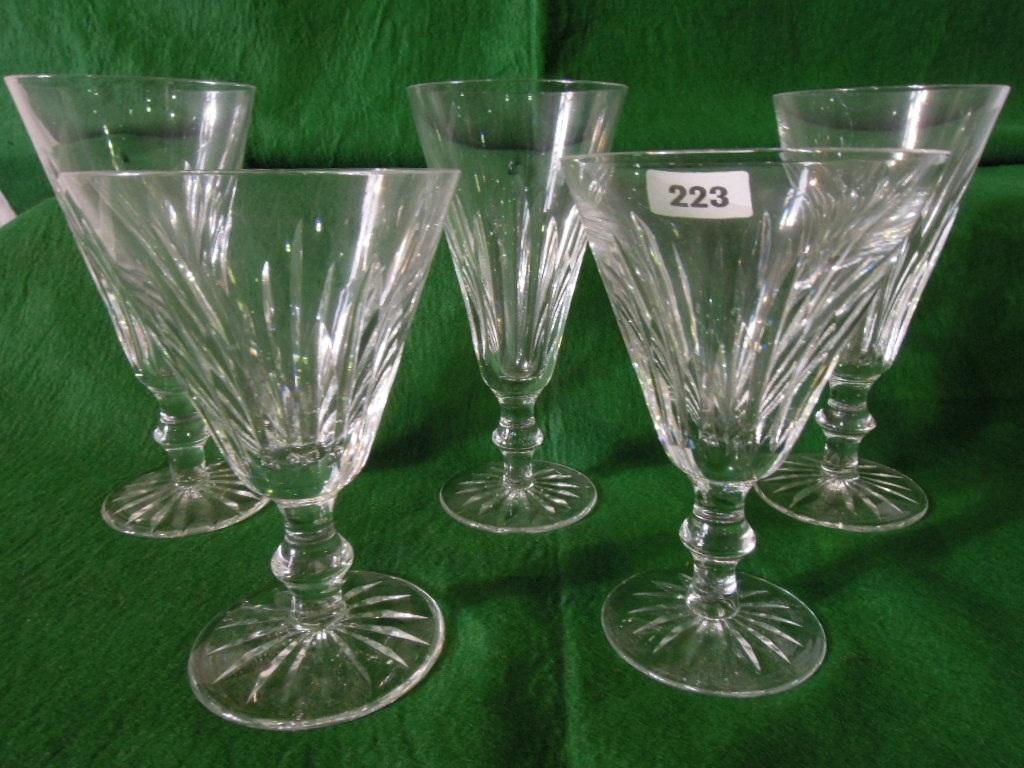 Appraisal: A collection of Waterford Crystal drinking glasses comprising a set