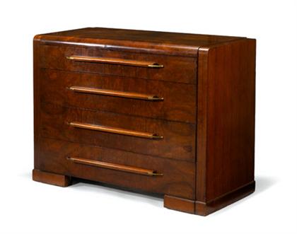 Appraisal: UNKNOWN second quarter of th century Chest of drawers Walnut