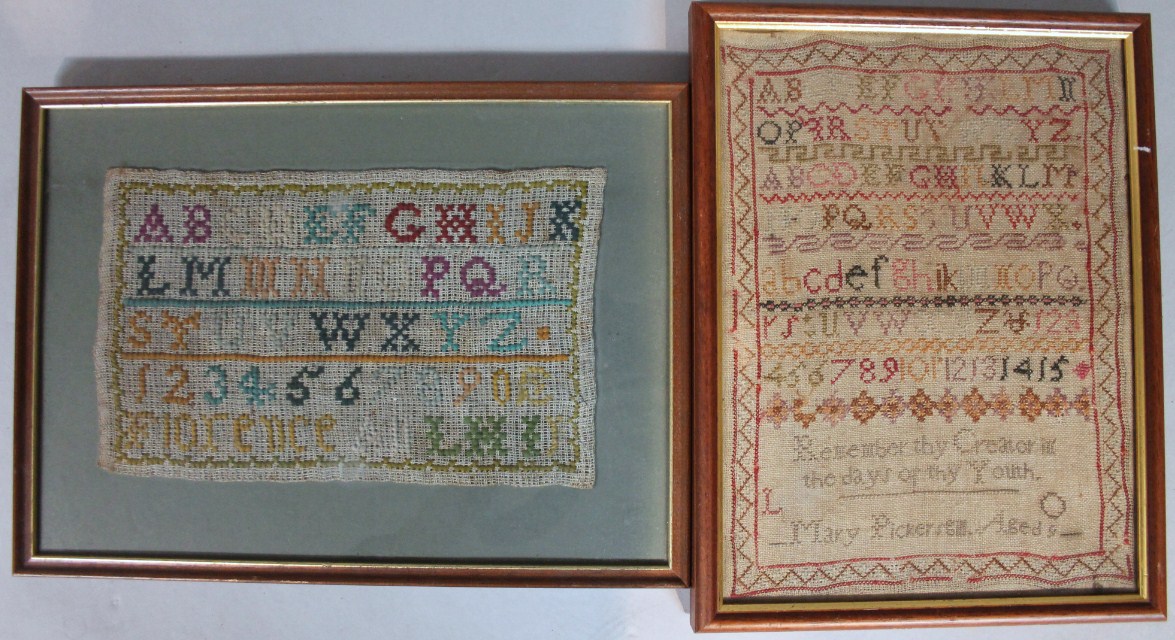 Appraisal: A thC alphabetic numeric and motto sampler by Mary Pickersall