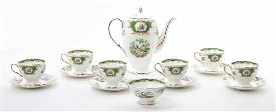 Appraisal: An English Porcelain Tea Service Foley Bone China in the