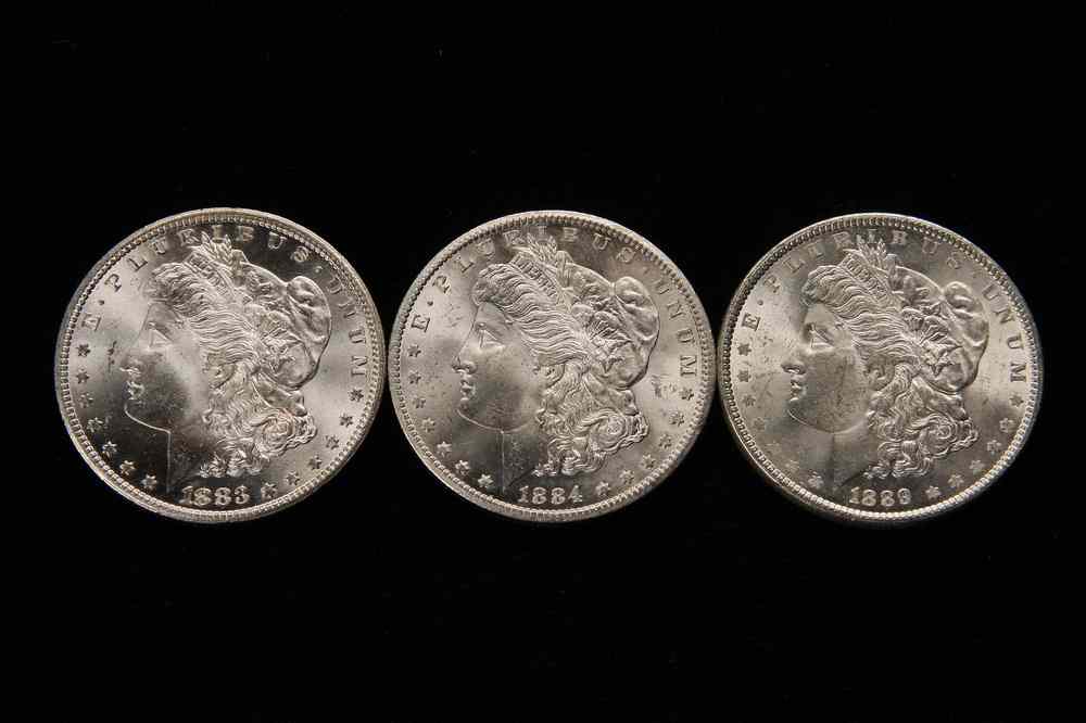 Appraisal: COINS - Morgan silver dollars CC CC