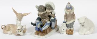 Appraisal: LLADRO PORCELAIN FIGURES AND ANIMALS PIECES LLADRO PORCELAIN FIGURES AND