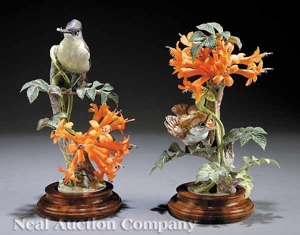 Appraisal: A Pair of Dorothy Doughty Birds c Phoebe and Chick