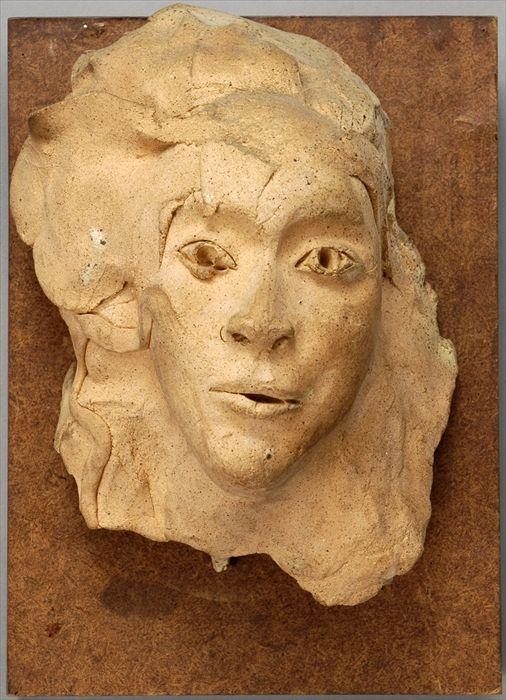 Appraisal: Mary Frank American b Self Portrait Terracotta unsigned in