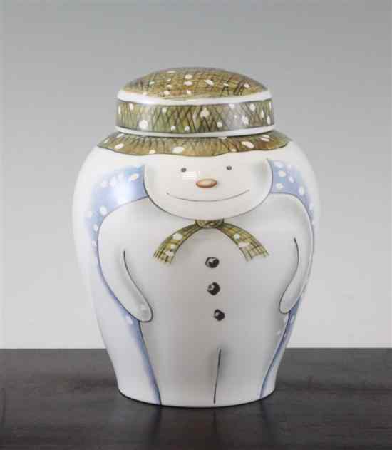 Appraisal: A Royal Doulton large Snowman ginger jar and cover printed