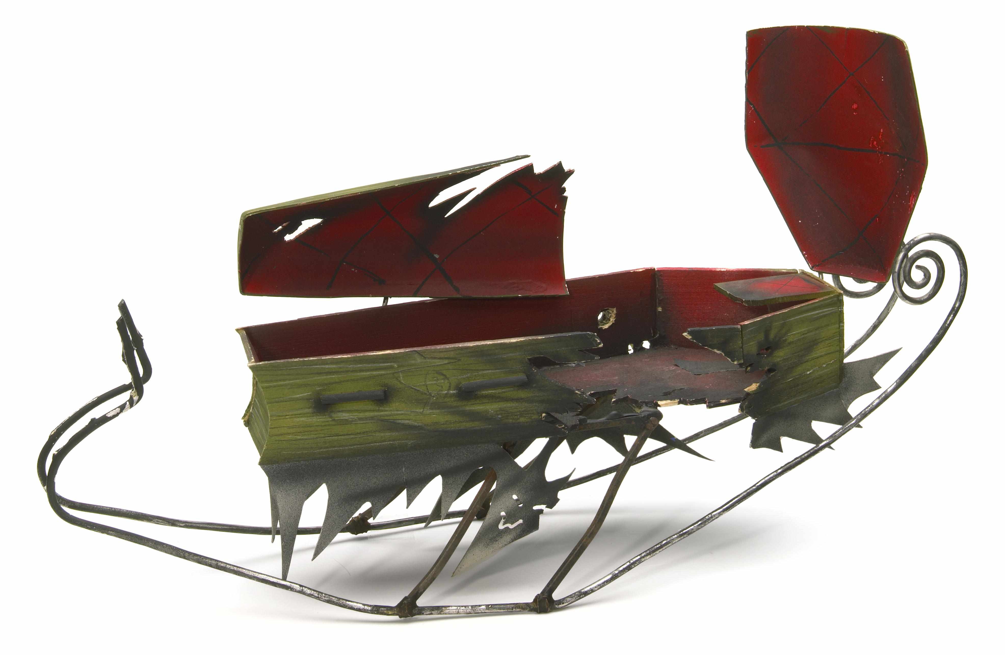 Appraisal: A screen used sleigh prop from The Nightmare Before Christmas