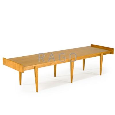 Appraisal: RUSSEL WRIGHT Attr CONANT BALL Birch coffee table USA s