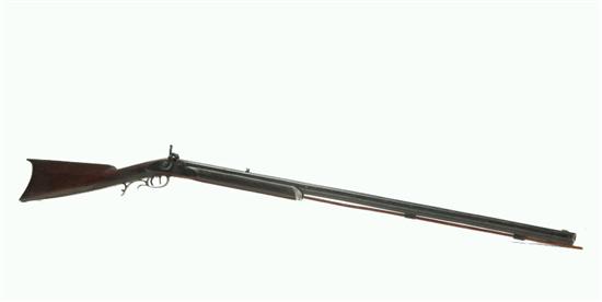 Appraisal: PERCUSSION HALF STOCK RIFLE Attributed to Lancaster Pennylvania has a