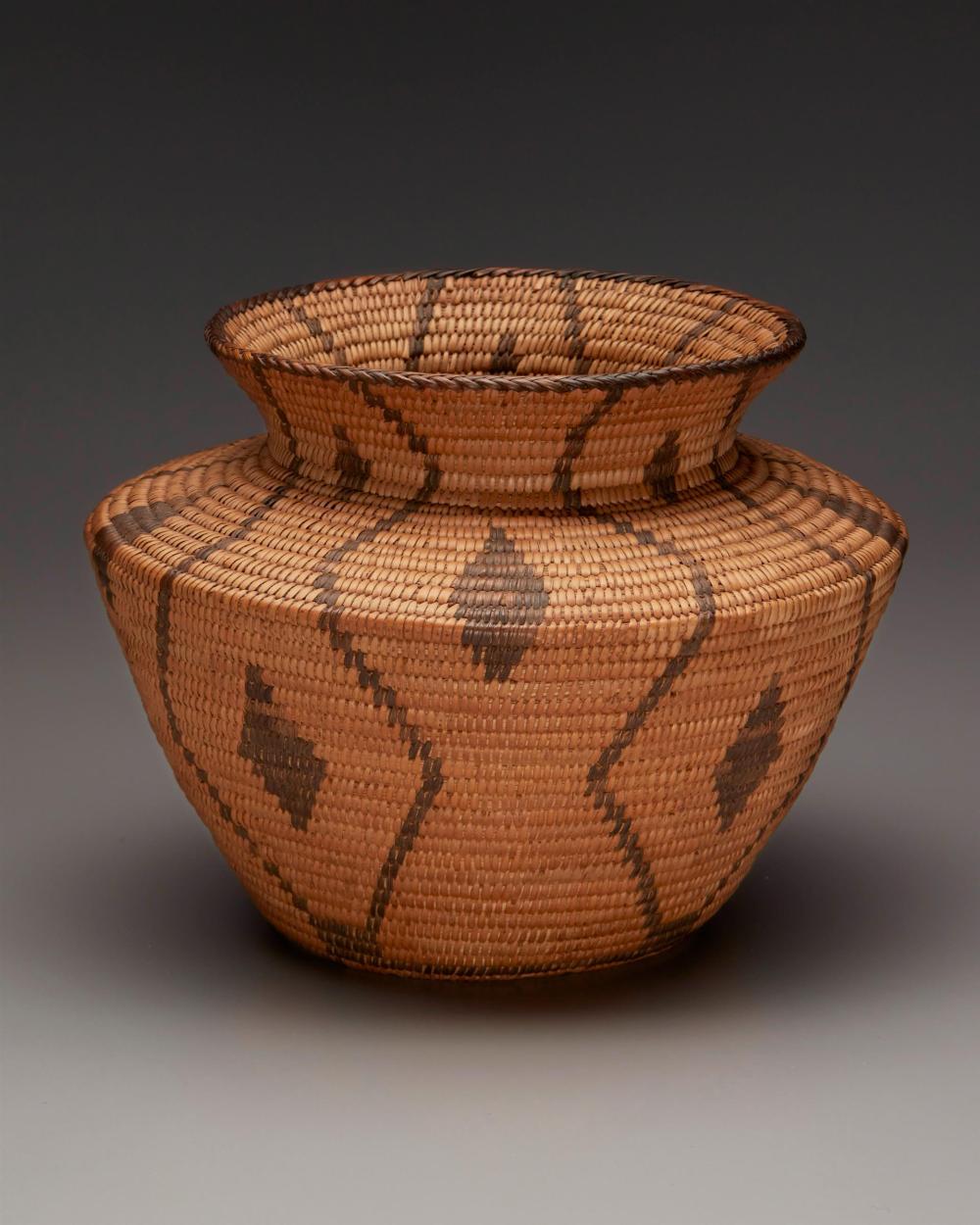 Appraisal: A Pima olla basket First-quarter th Century Akimel O'odham Southwest