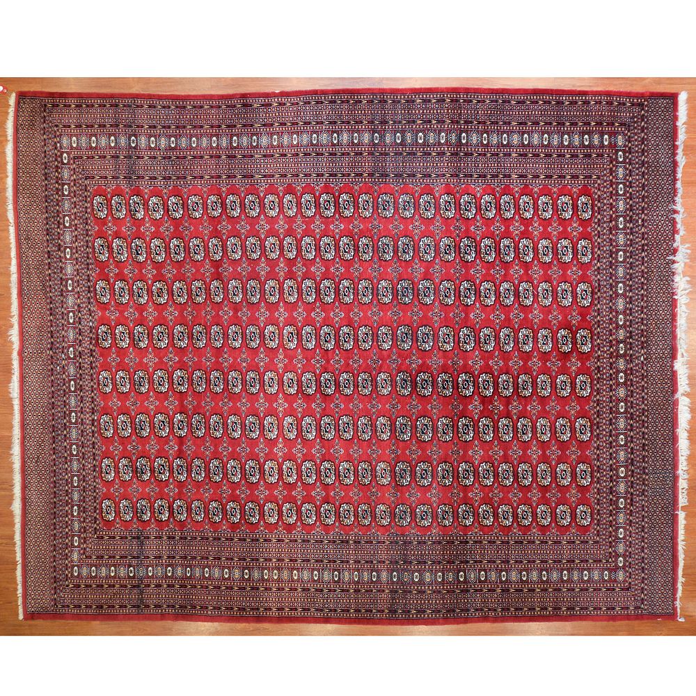 Appraisal: Bohkara Carpet Pakistan x Third quarter- th century hand-knotted wool