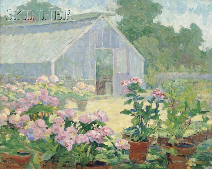 Appraisal: Ida Wells Stroud American - Hydrangeas at the Florist's Place