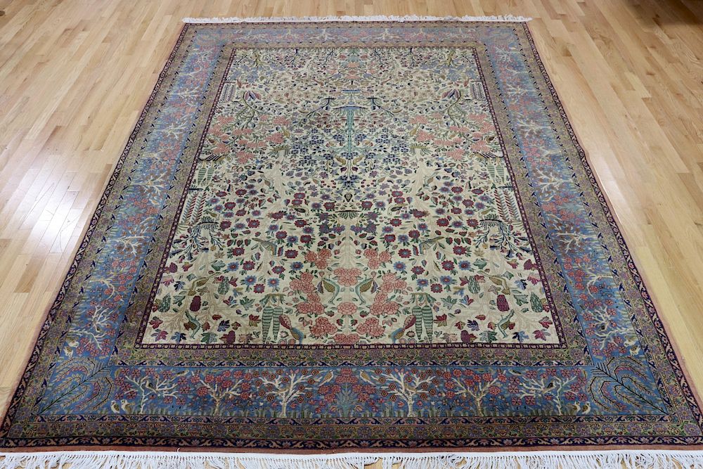 Appraisal: Antique And Finely Hand Woven Tree Of Life Carpet Beautiful