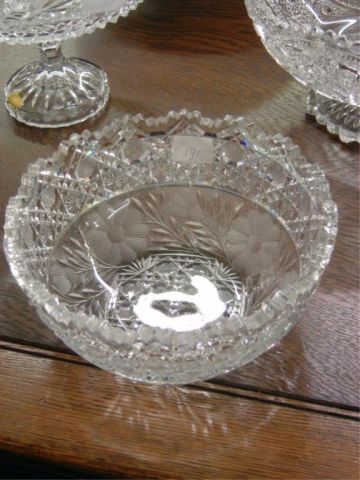 Appraisal: CUT GLASS BOWL