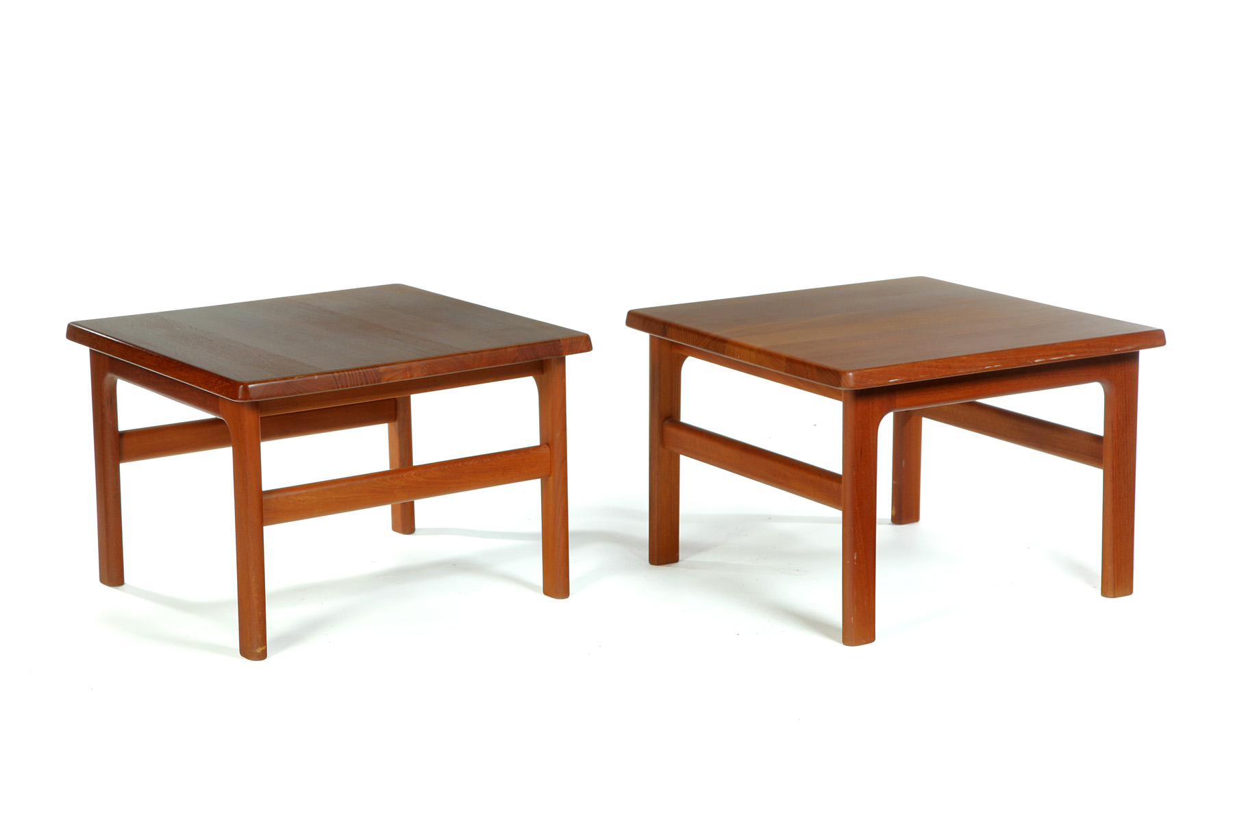 Appraisal: PAIR OF SIDE TABLES BY NIELS BACH Denmark mid th