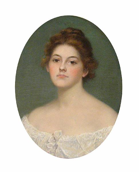 Appraisal: James Wells Champney American - A Portrait of a Young