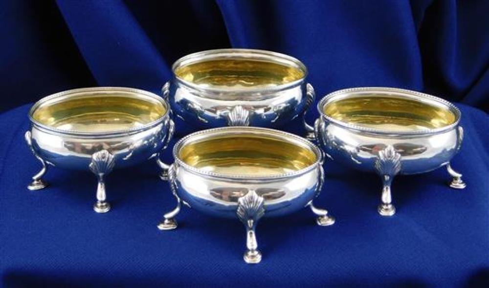 Appraisal: SILVER Hester Bateman English - four George III sterling salts