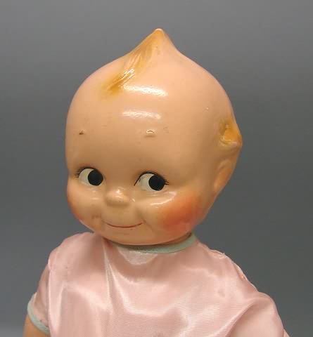 Appraisal: Unmarked compo Kewpie Pc body with strung arms and legs