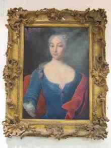 Appraisal: A th century oil on canvas portrait of a lady