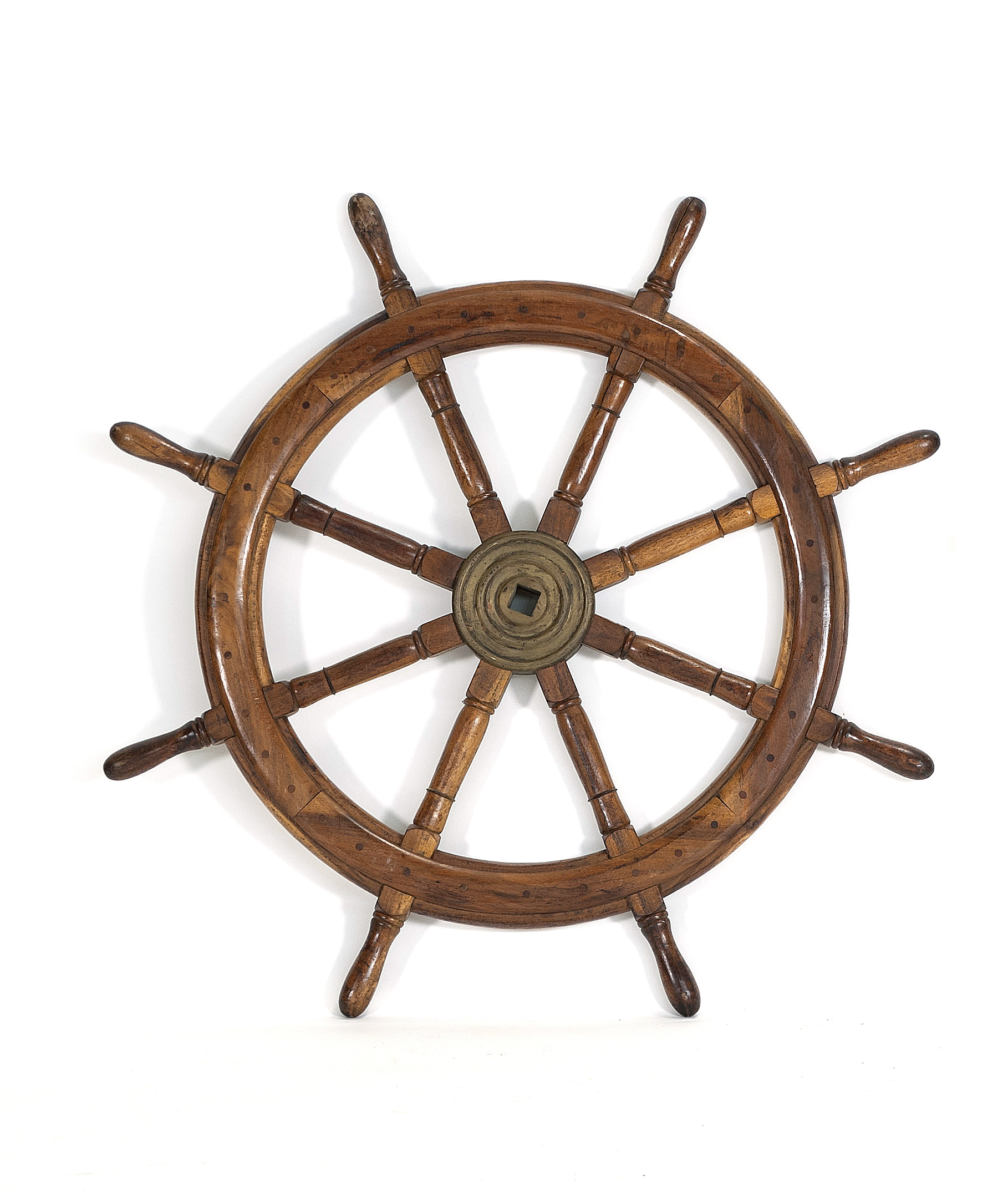 Appraisal: EIGHT-SPOKE YACHT'S WHEEL Late th Early th CenturyIn various woods