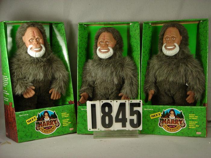 Appraisal: Lot of Harry and the Hendersons dolls all mint in