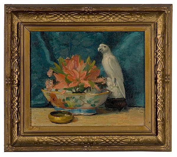 Appraisal: CHARLES MCINTIRE AMERICAN STILL LIFE Probably th century oil on