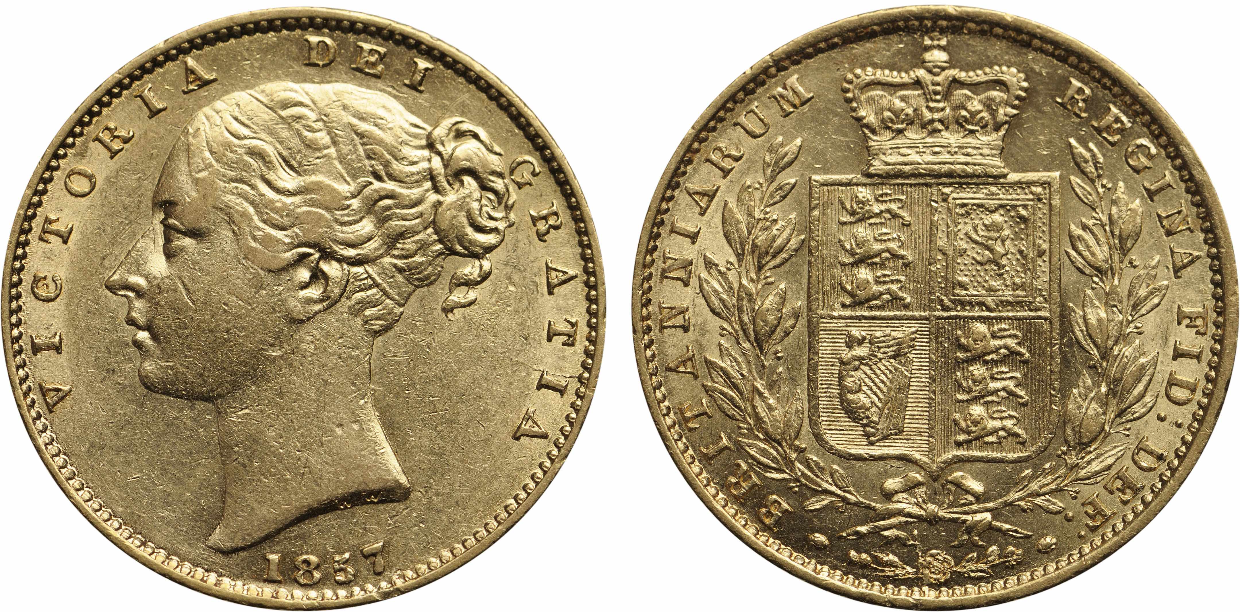 Appraisal: Great Britain Victoria Sovereign KM- Young head of Victoria facing