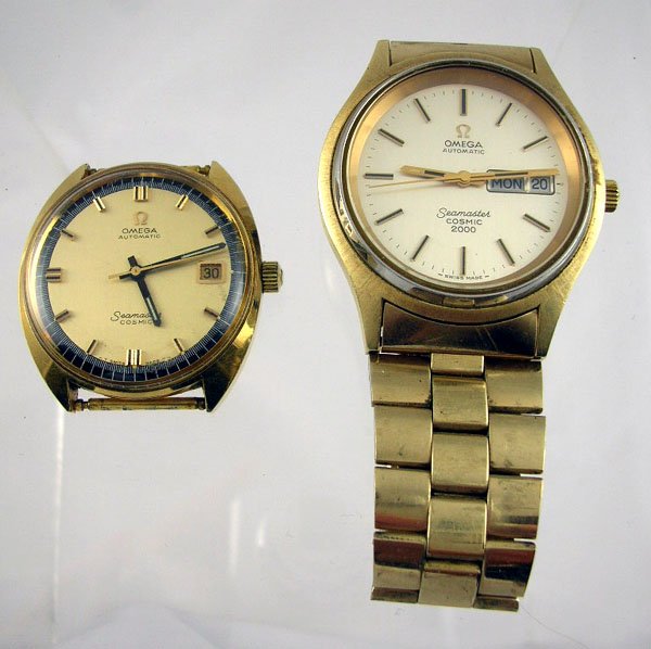 Appraisal: Two Omega Seamaster wristwatches Includes Omega Seamaster Cosmic with date