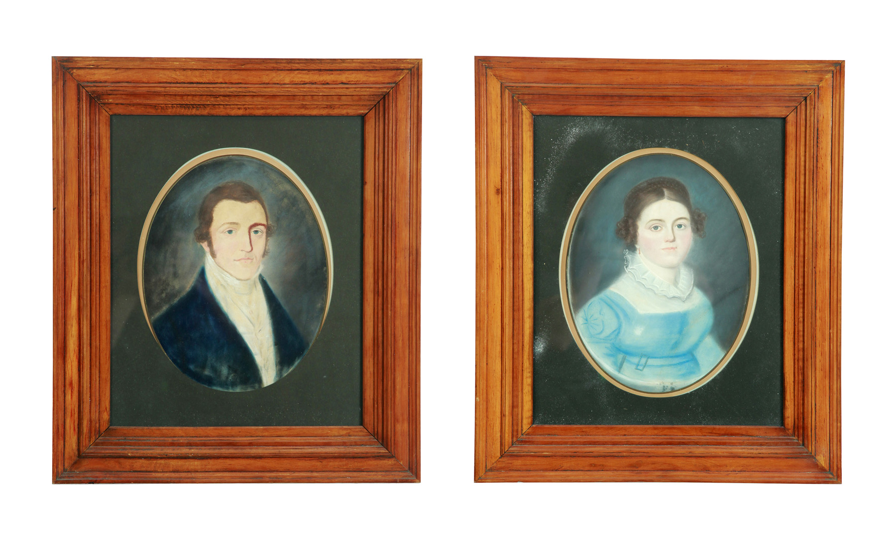 Appraisal: PAIR OF PORTRAITS AMERICAN SCHOOL ND QUARTER- TH CENTURY Pastel