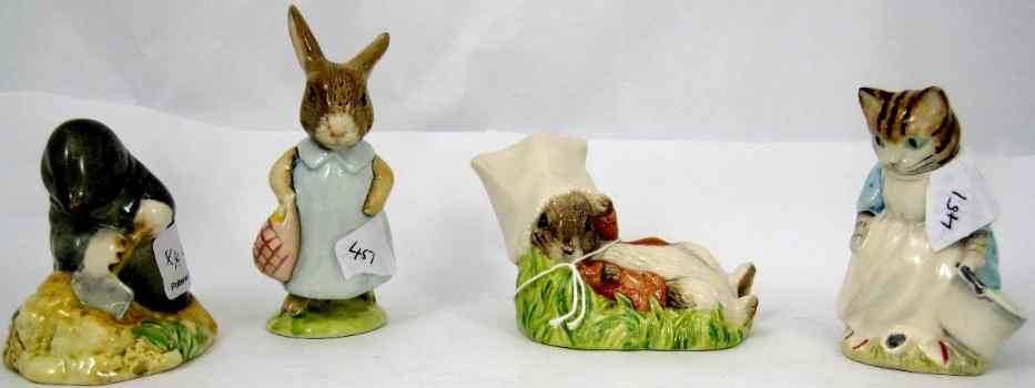 Appraisal: Royal Albert Beatrix Potter Figures Benjamin Wakes up Mrs Flopsy