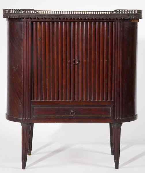 Appraisal: Louis XVI Style Style Cabinetlate th century mahogany and mahogany