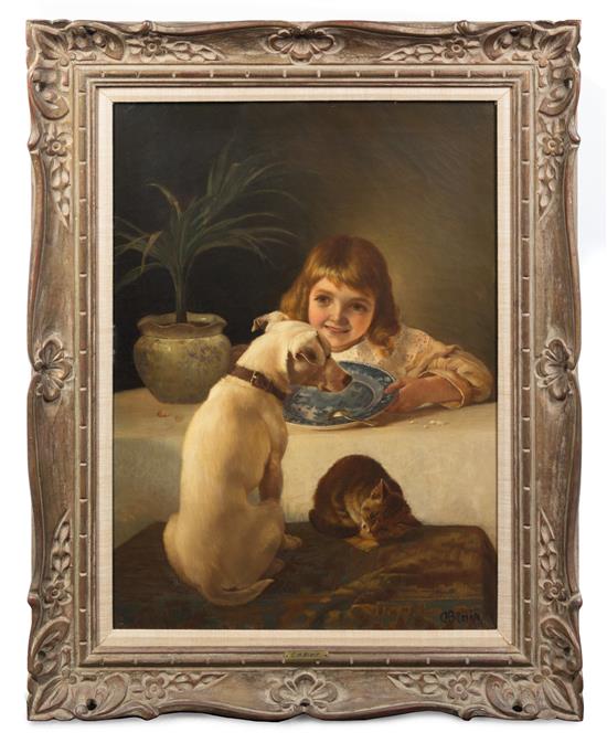 Appraisal: Sale Lot Charles Henry Blair British th Century Girl with