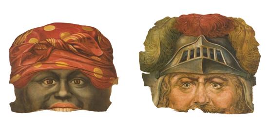 Appraisal: Masks Masks Color lithographs C early 's Each approx x