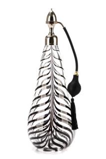 Appraisal: Large Pull Feather Crystal Atomizer Marcel Franck Michel Steiner for