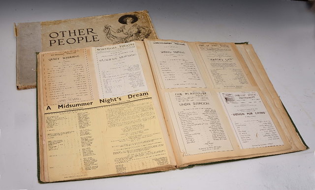 Appraisal: AN ALBUM of Theatre Programmes Tog with DANA GIBSON Charles