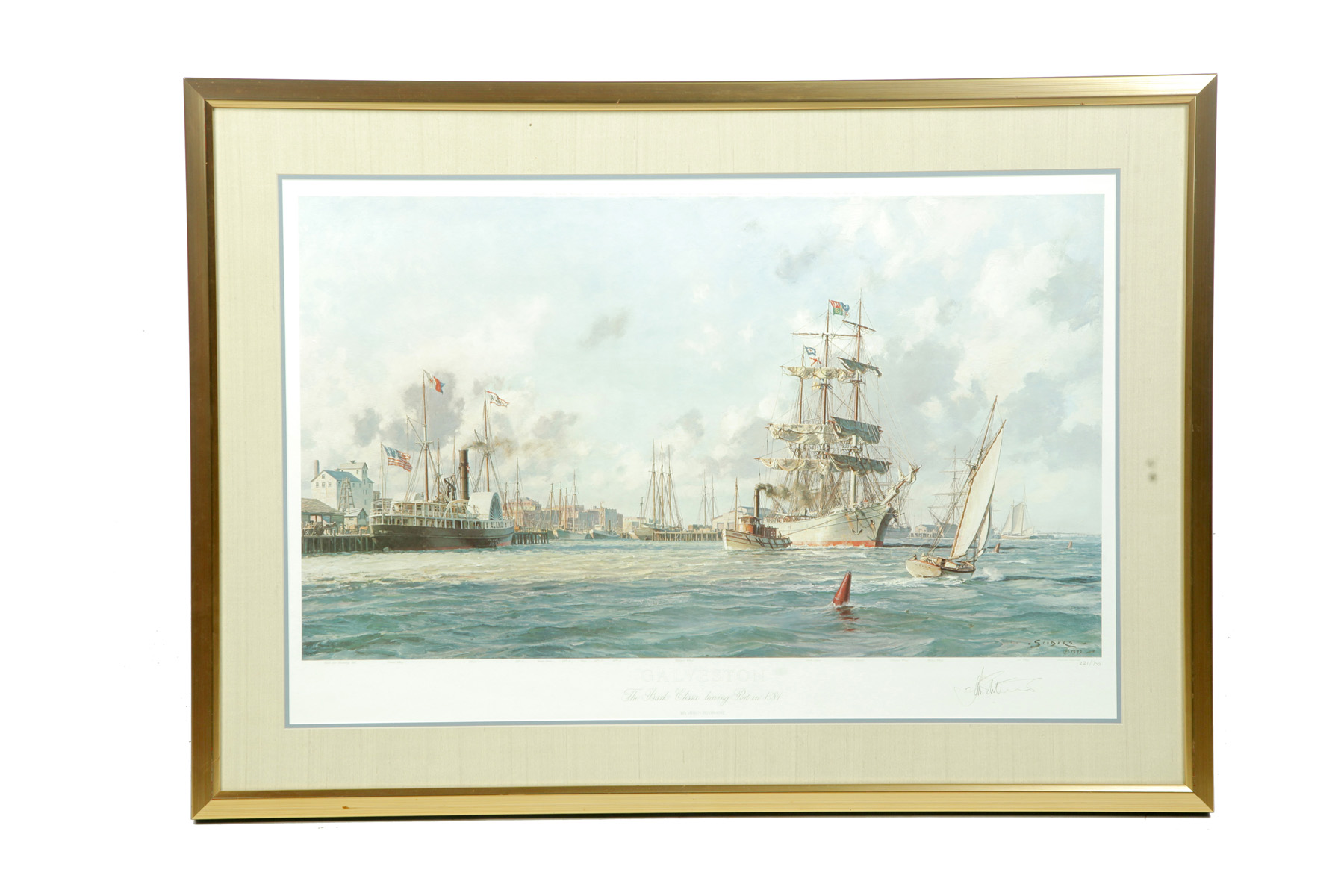 Appraisal: GALVESTON PRINT AFTER JOHN STOBART AMERICAN TH CENTURY Off set