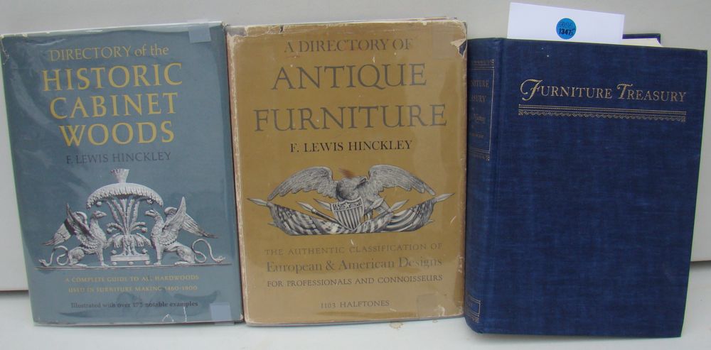 Appraisal: FURNITURE Three books Hinckley F L Directory of the Historic