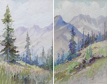 Appraisal: Edward Marion Langley American - Pair of California landscapes Oil