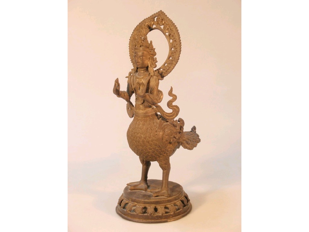 Appraisal: A Hindu bronze figure cm