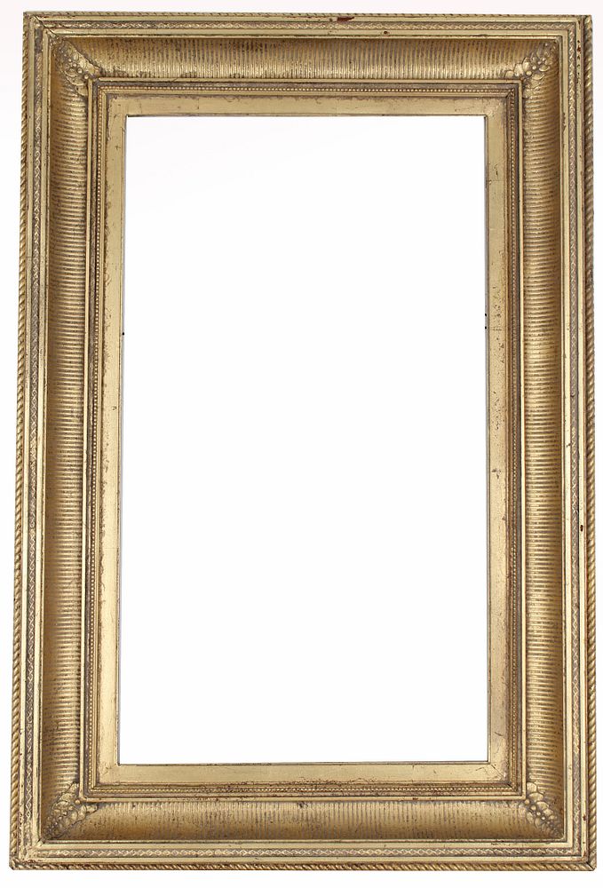 Appraisal: Antique American School Gilt Fluted Cove Frame Antique American School