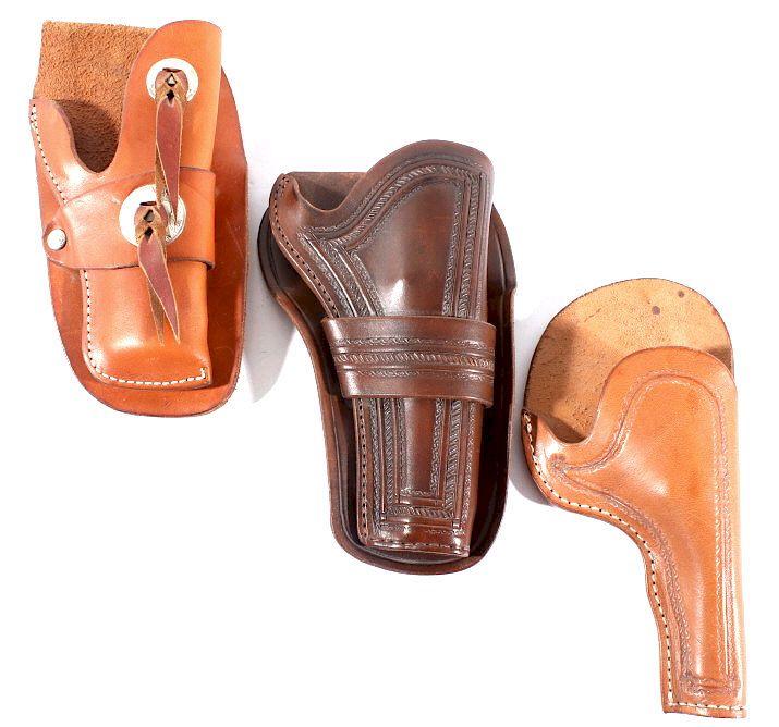 Appraisal: Sonny Cranson Leather Revolver Holsters Featured in this lot we