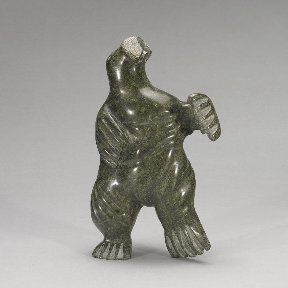 Appraisal: Kiponik Arlooktoo Kimmirut DANCING WALRUS stone Missing tusks x x