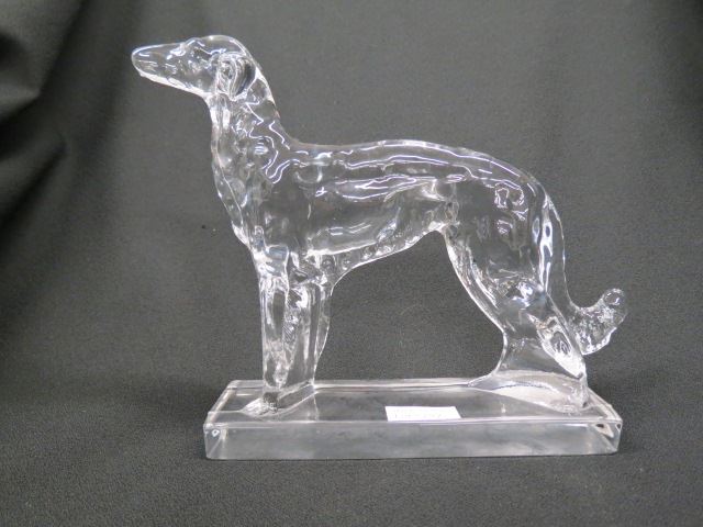 Appraisal: Glass Figurine of a Russian Wolfhound possibly Heisey excellent