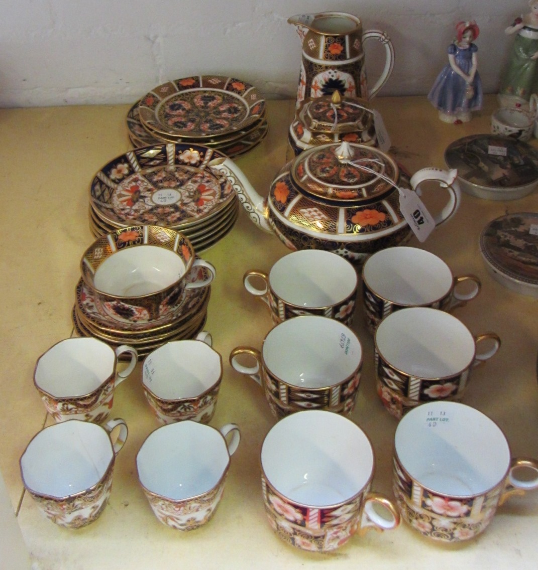 Appraisal: A quantity of Royal Crown Derby Imari decorated tea wares