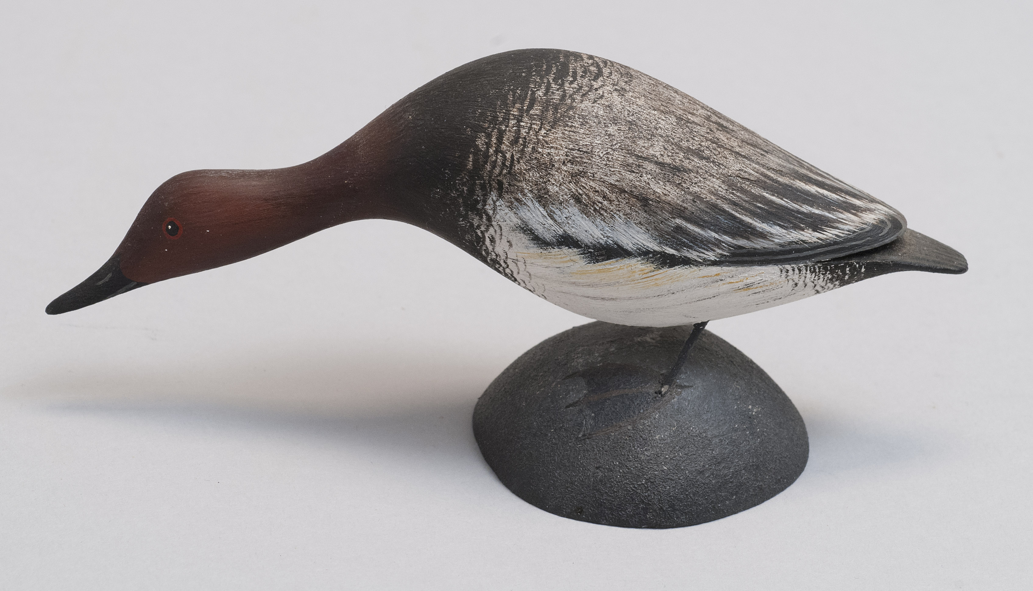 Appraisal: MINIATURE CANVASBACK DRAKE By Byron Bruffee of Middleboro Massachusetts Stamped