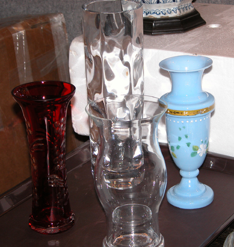 Appraisal: Assorted Glassware including Kosta Boda vase Blue Bristol Glass vase