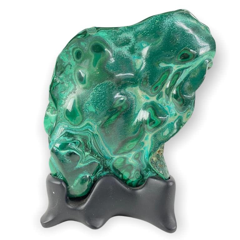 Appraisal: Malachite Chrysocolla Formation On Stand Tall x Wide