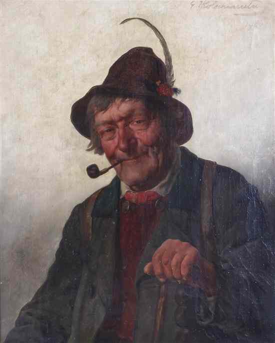 Appraisal: Hugo Kotschenreiter German - Portrait of a Man with a