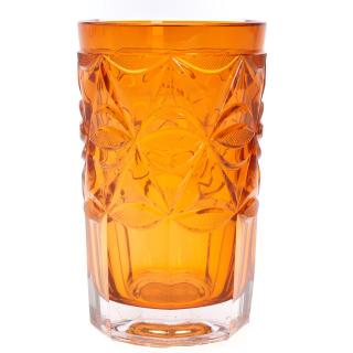 Appraisal: Bohemian cut glass tumbler with embedded coin Bohemian cut glass